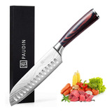 Cuchillo  Santoku   De Cocina Paudin N5 De 7 Pulgadas,  Cjc