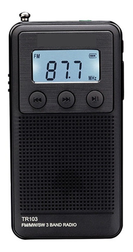 Mini Radio Portátil De Bolsillo Fm / Mw / Sw Radio De