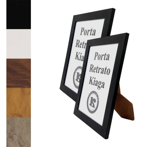 Kit 10 Porta Retratos 15x21cm Moldura Lisa Revestida E Vidro
