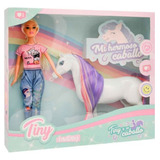 Muñeca Tiny Fantasy Y Su Caballo