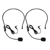 2 Micrófonos Para Auriculares, Brazo Flexible Con Cable P...