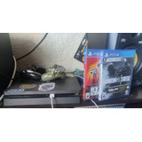 Playstation 4 Slim 1 Tb Dos Controles Y Dos Juegos 