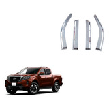 Botaguas Para Nissan Np300 Cromadas 2016-2023 4 Piezas 