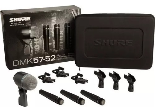 Shure Dmk57-52 Kit Micrófonos Batería 3xsm57+beta52a+3clamps