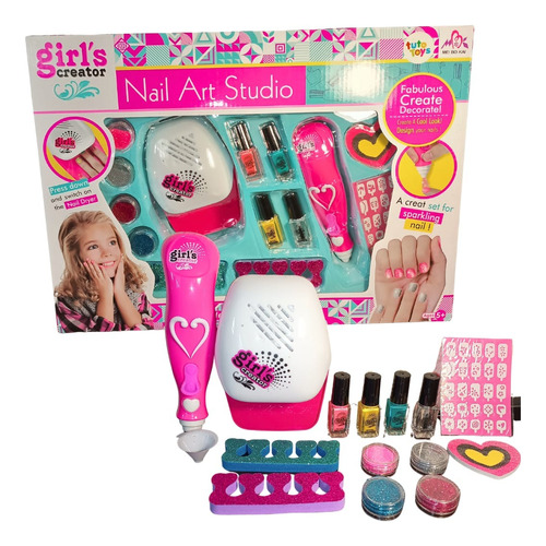 Juguete Kit De Manicura Para Niñas Set Spa Decorativo