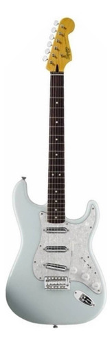 Guitarra Eléctrica Squier By Fender Vintage Modified Surf Stratocaster De Tilo Sonic Blue Poliéster Con Diapasón De Palo De Rosa