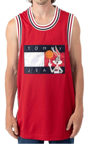 Playera Tommy Hilfiger Space Jam Basketball Jersey Looney