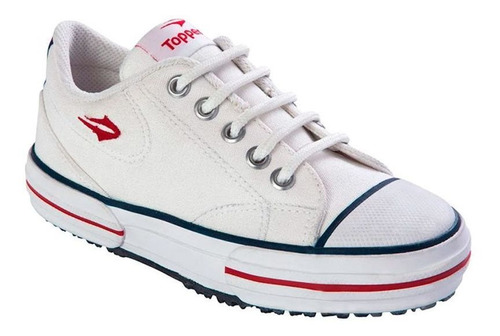 Zapatillas Topper Nova Low Para Niños Blancas