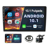 Auto Estereo Pantalla 2 Din Carplay Android 10 Gps + Camara