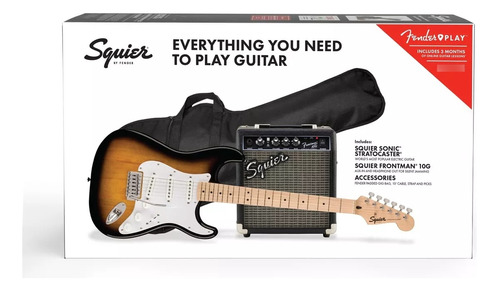  Paquete Fender De Guitarra Sq Stratocaster 0371720003