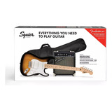  Paquete Fender De Guitarra Sq Stratocaster 0371720003