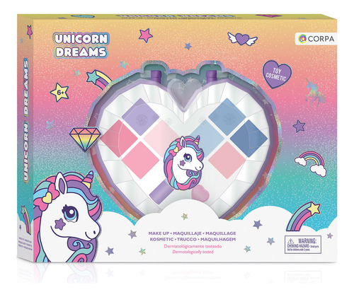 Set Corazon De Maquillaje Niña Unicorn Dream