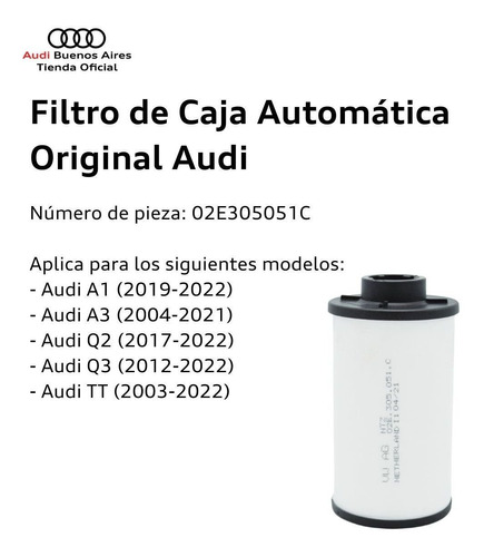 Filtro De Caja Transmisin Automtica Audi A3 2004 Al 2021 Foto 2