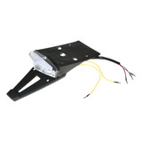 Luz Trasera Led Freno Señales Placa Moto Custom 3-en-1.cab