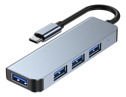 Adaptador 4 En 1, Hub De Red Tipo C, Multidivisor Con 1xusb3