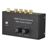 Preamplificador M/m Phono Con Interruptor De Encendido