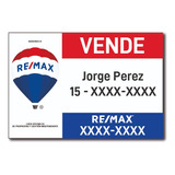 Cartel Corrugado Plástico Inmobiliaria Remax 95x65 -  2,4mm 