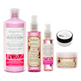 Kit Crema 1l +tonico +balsamo + Aceite + Crema Rosa Mosqueta