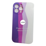 Estuche Silicone Case Arcoíris Compatible iPhone 13 Pro Max