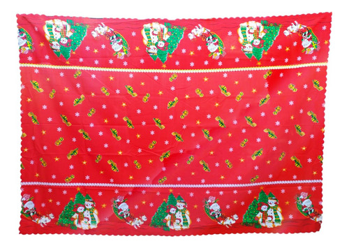 Mantel De Tela Navidad Diseño Top Rectangular / 2m X 1.4 M
