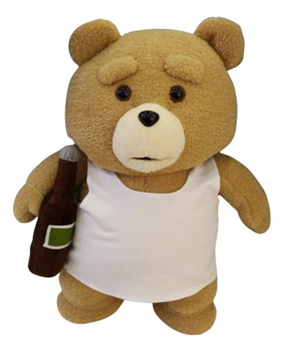 Peluche Oso Ted Elegante, Delantal, Borracho Y Amoroso 40 Cm