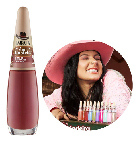 Esmalte Impala Ana Castela Som Do Berrante Vermelho Coleção Cor Terracota