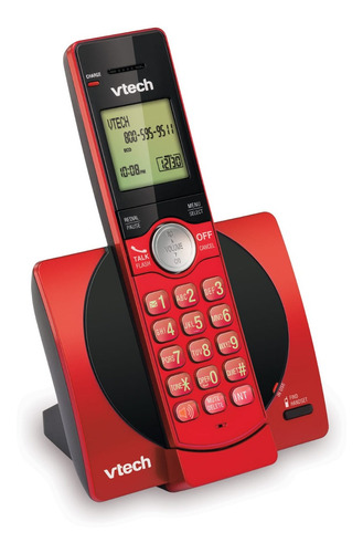 Teléfono Inalámbrico Vtech Rojo Con Id De Llamadas