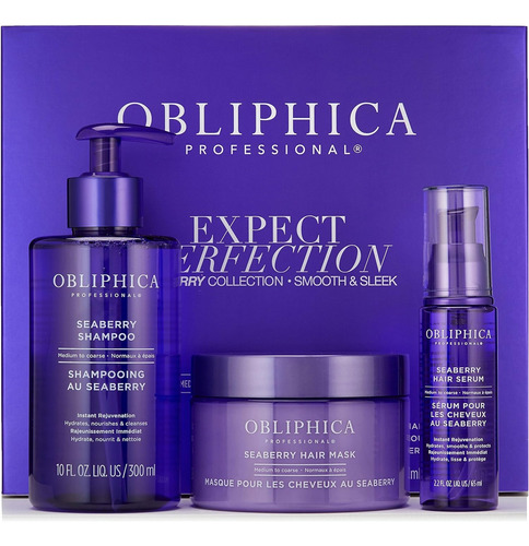 Obliphica Expect Perfection Sleek & Smooth Seaberry Kit Sfn