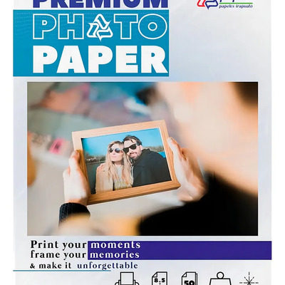Papel Fotográfico Papira Carta Glossy Alta Calidad 50 Hojas Color Blanco | Envío gratis