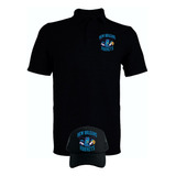 Camiseta Tipo Polo Hornets Basket Obsequio Gorra Serie Black