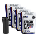 Combo 4x Whey Isolate Protein Isolado Mix 900g + Coq Grátis