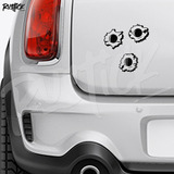 Calco Agujero De Bala Efecto Ploteo Stickers Tatoo Tuning