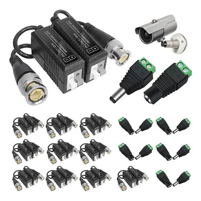 Kit 8 Par Baluns Transceptores Hd Cctv Video + Conectore | MercadoLibre