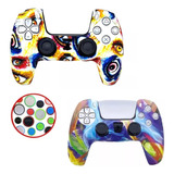 Kit 2 Fundas Para Control De Ps5 Con Grips Protector 04