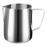 Jarra Inox Pitcher 350ml Cremeira Leiteira Barista Americana Cor Cinza Claro