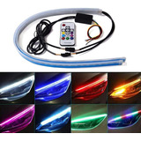 4 Par 60cm Tira Led Drl Rgb Flexible Direccional Secuencial