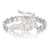 Crysdue Pulseras De Eslabones Nupciales Para Novias, Damas D