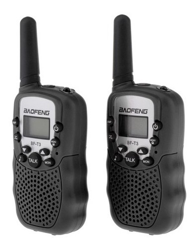 Rádio Walkie Talkie Intercom 22 Canais Baofeng Bf-t3 - Kit 2