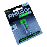 Kit 2 Pilas Aaa Recargables 1,2v 800mah Philco