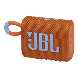 Parlante Portable Jbl Go3 Bluetooth Sumergible Naranja