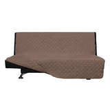 Funda Protectora Para Sofa Futon Impermeable Reversible Cafe