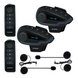Pack 2 Intercomunicadores Bluetooth Casco Moto V8 5 Via
