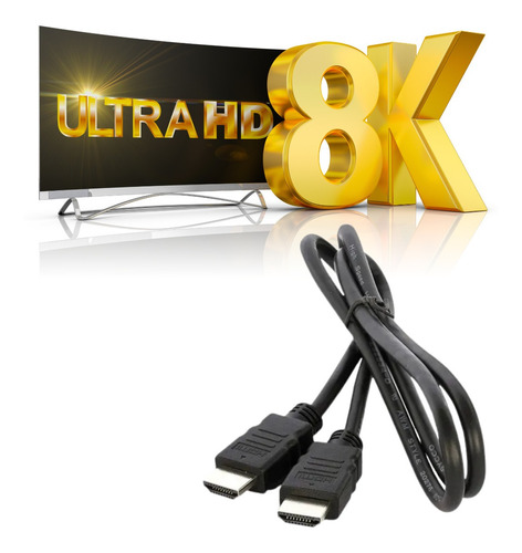 Cabo Hdmi 2.1v 8k 2 Metros Cabo Hdr Dinâmico Ultra Hd