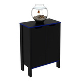 Armário Gamer 2 Portas Multimóveis Cr25059 Preto/azul