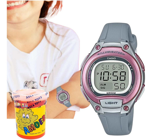 Relógio Pulso Casio Infantil Prova Dágua Digital + Brinde 