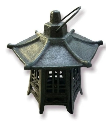 Farol Japonés - Pagoda Fierro Fundido 16 Cm