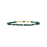 Pulsera Jade Oro Italiano 14k By Thi Tur® Austrian Glass