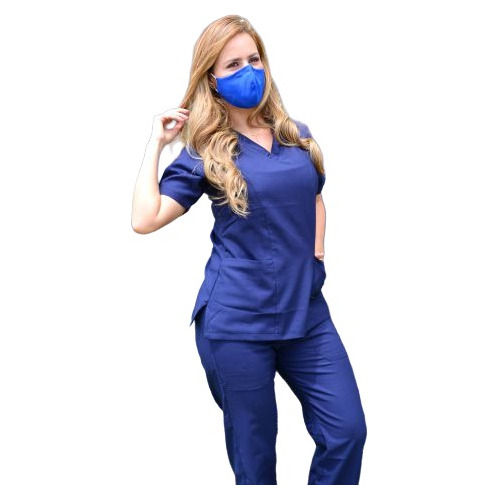 Conjunto Uniforme Médico Dama Antifluido 100% Poliéster