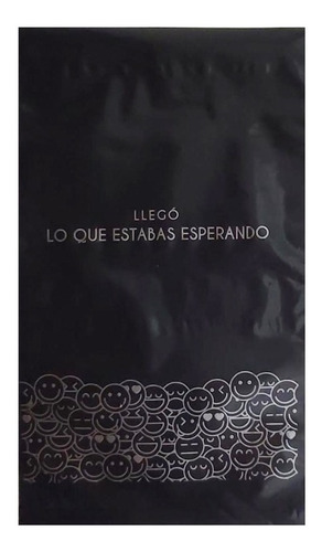 Bolsas E Commerce Negro X100 N2 30x42 Sobres Emoji Fantasía