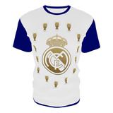 Camiseta Real Madrid Edición Champion League Blue & White